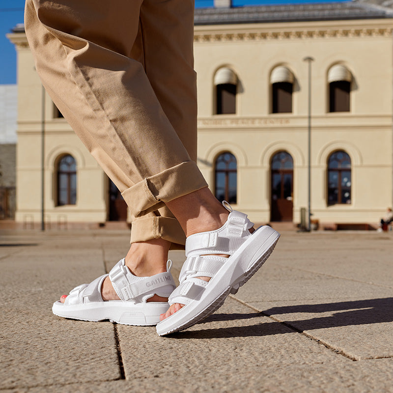 Flow SP Sandal - All White | Sandals Online | Gaitline – Gaitline US